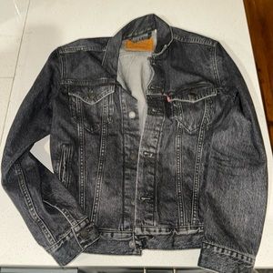 Levi’s black faded style denim jacket